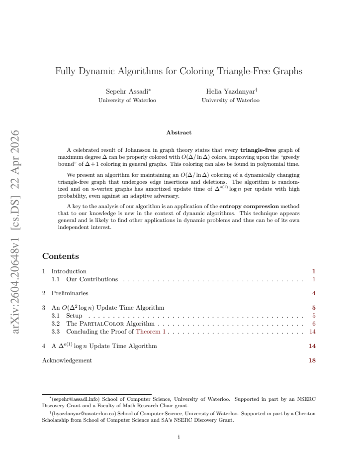 First page