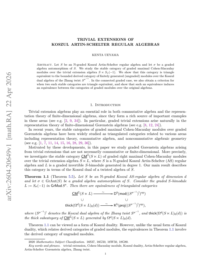 First page