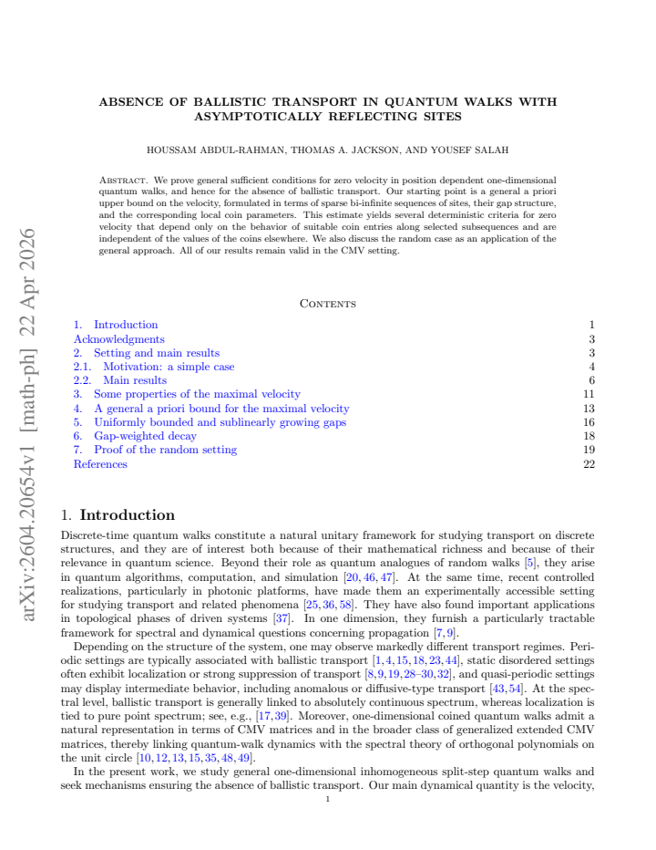 First page