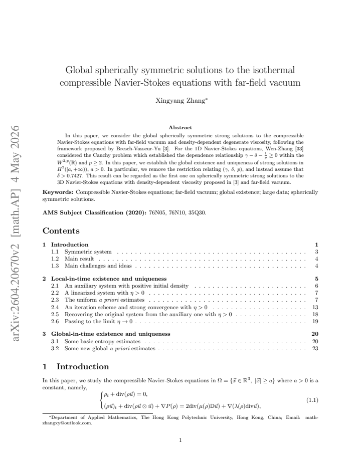 First page