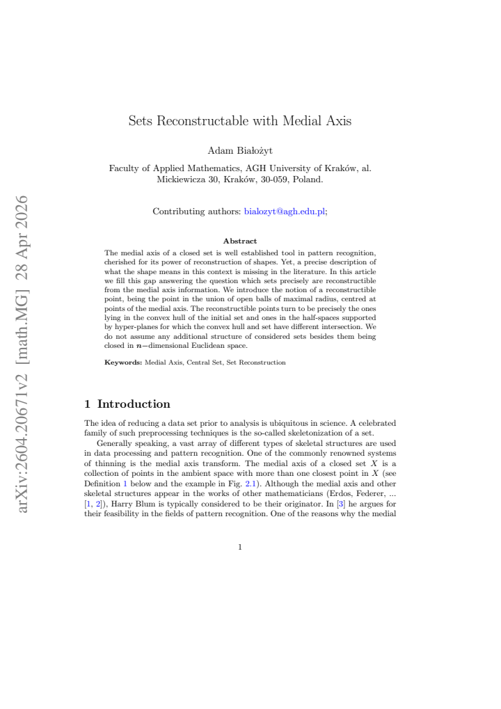 First page