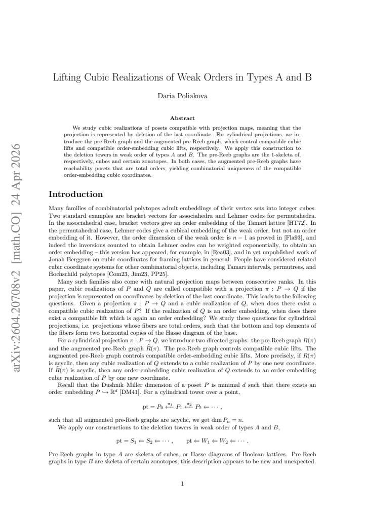 First page