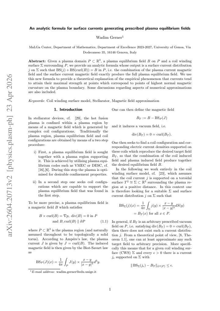 First page
