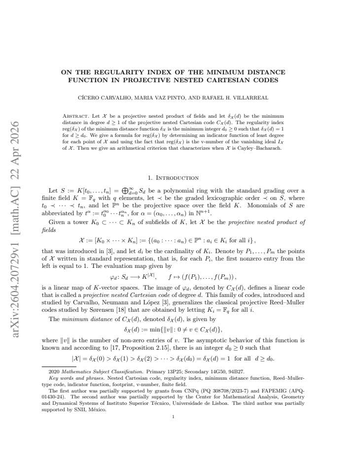 First page