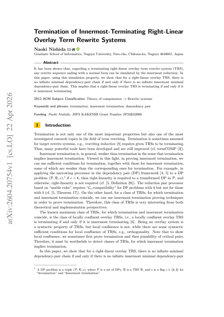 First page