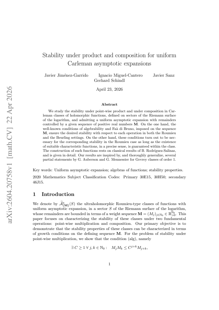 First page