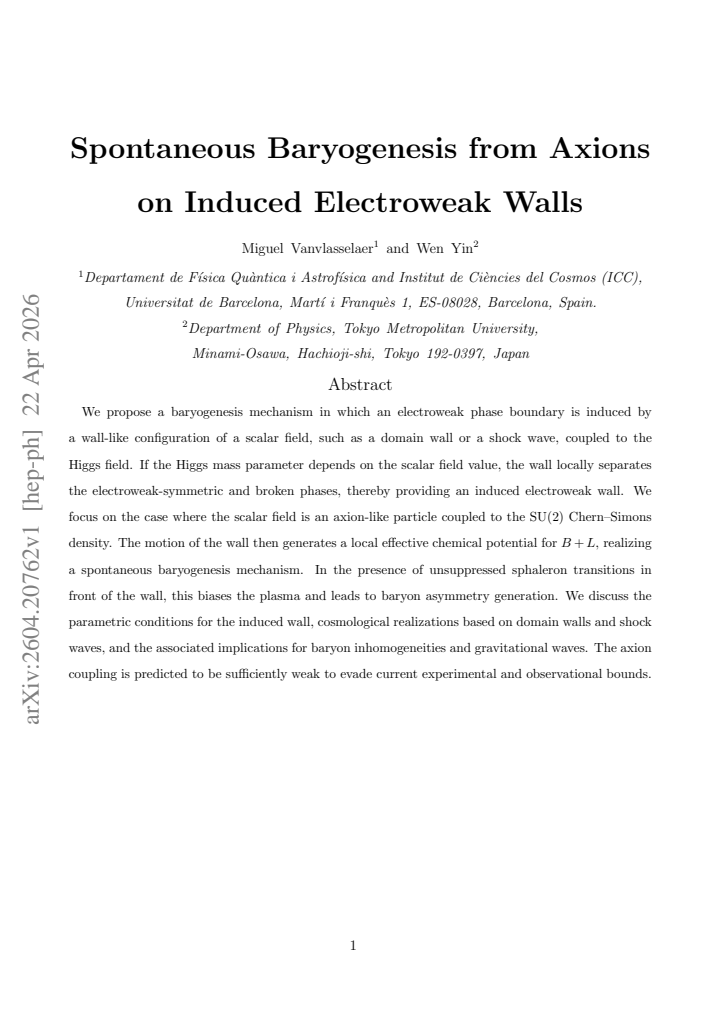 First page