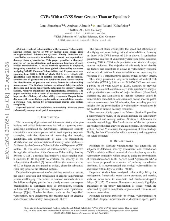 First page