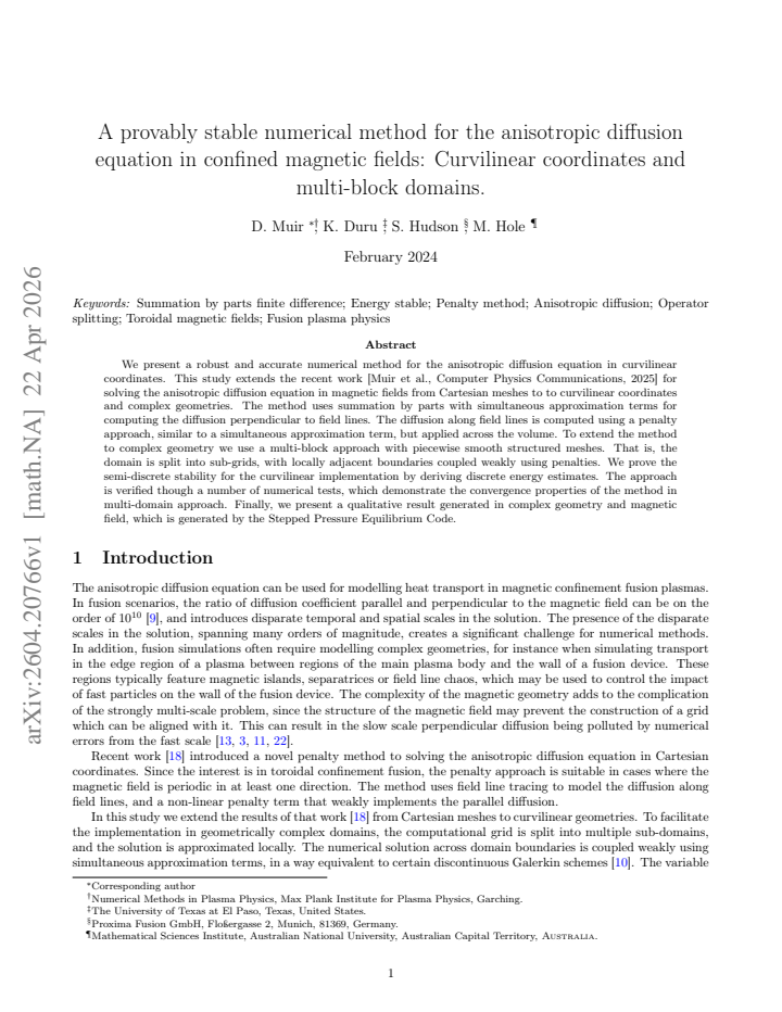 First page
