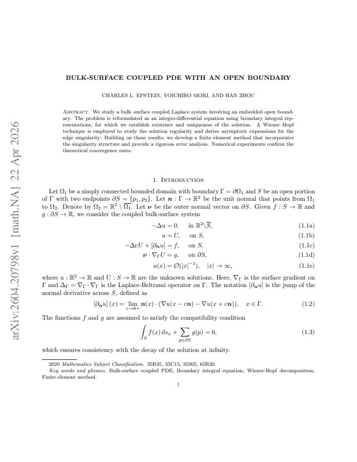 First page