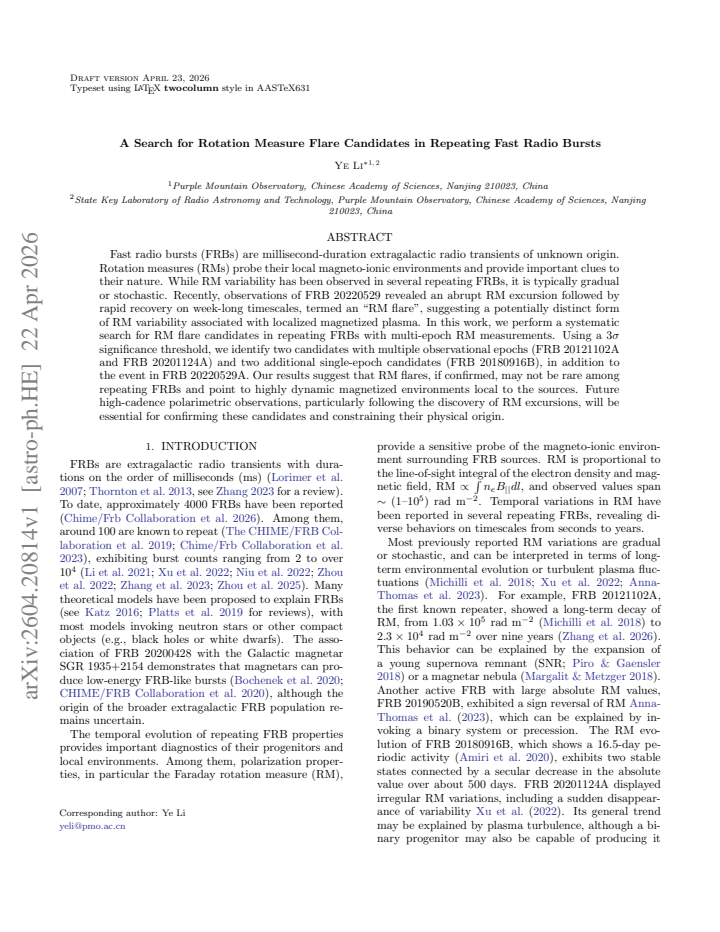 First page