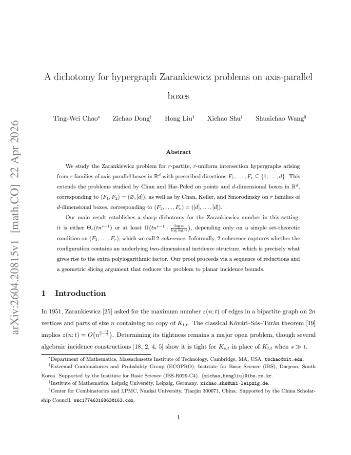 First page
