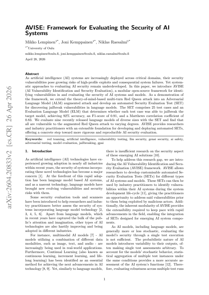 First page