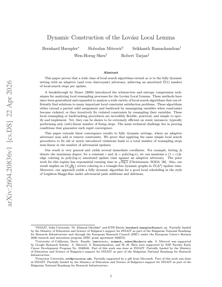 First page
