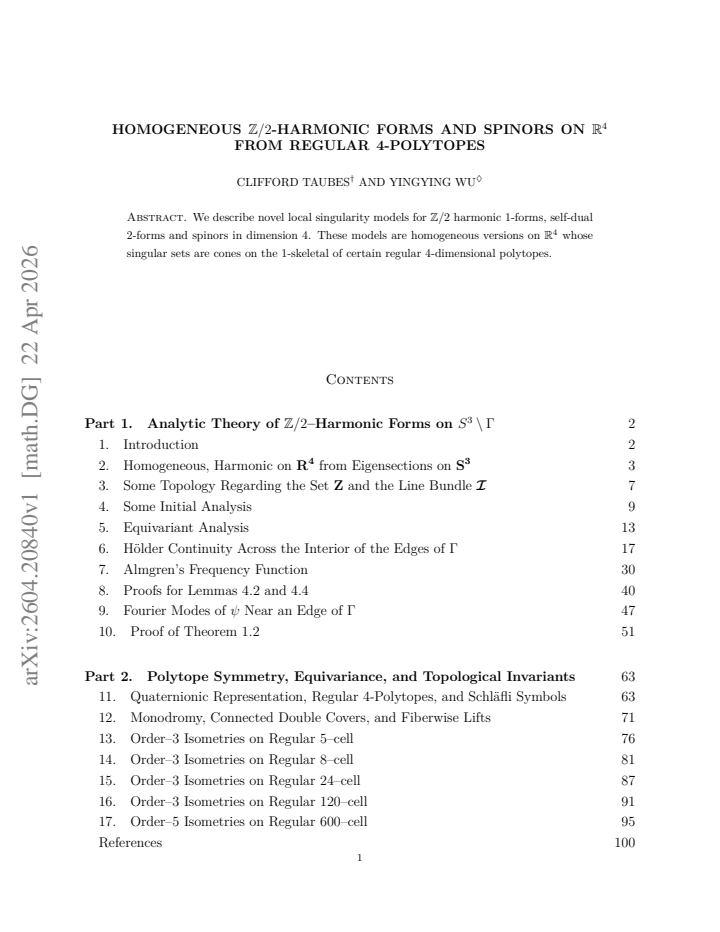 First page