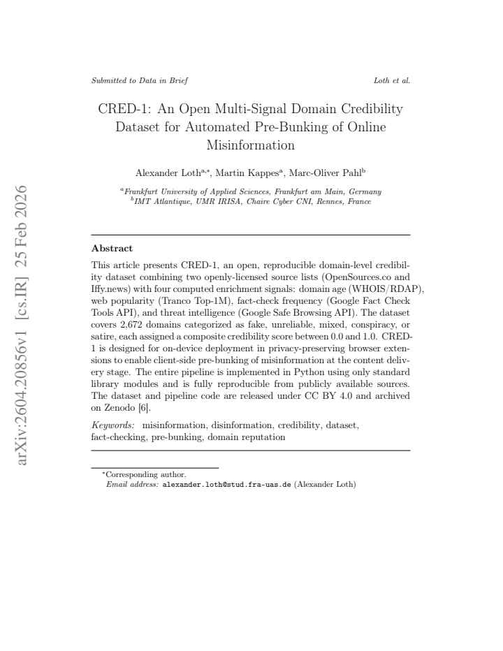 First page