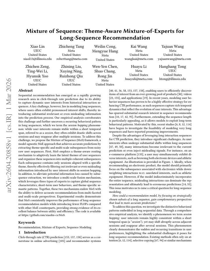 First page