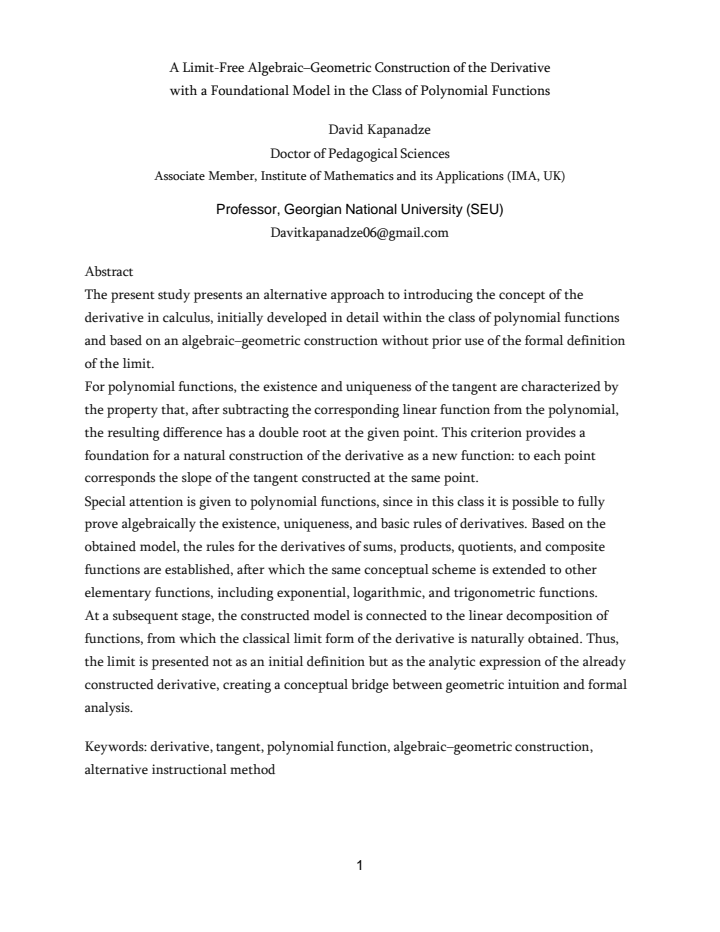 First page