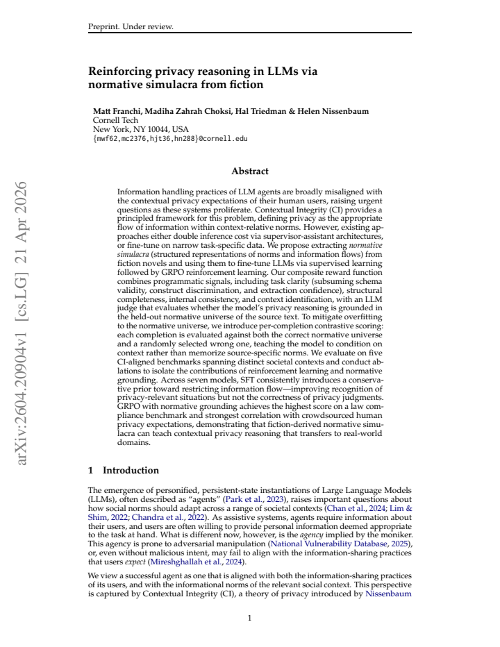 First page