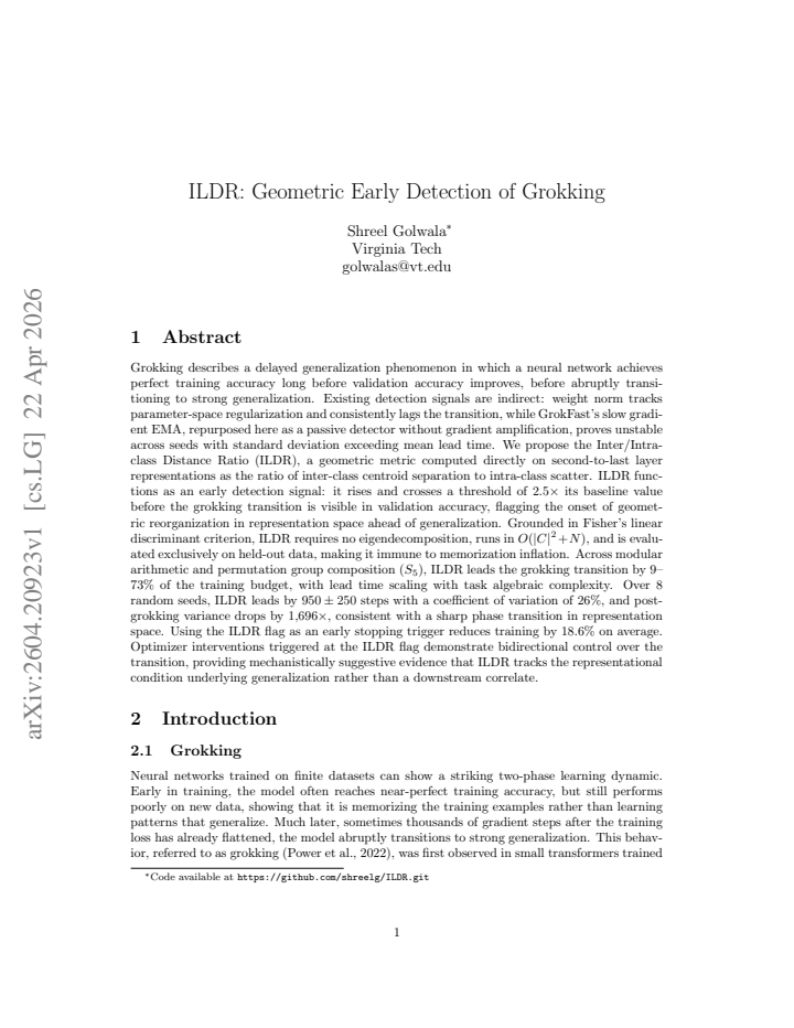 First page