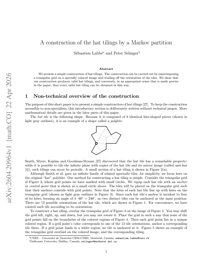 First page