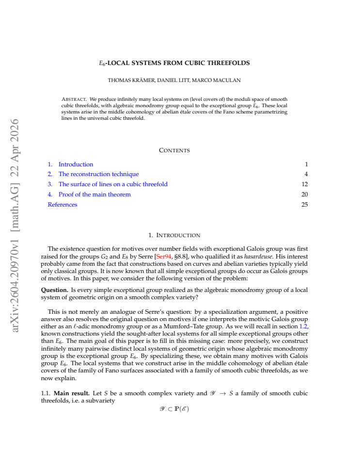 First page