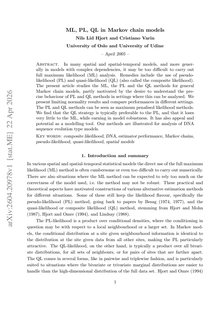 First page