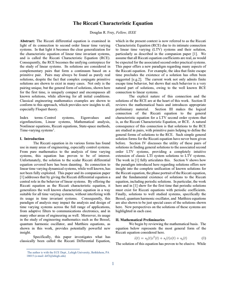 First page