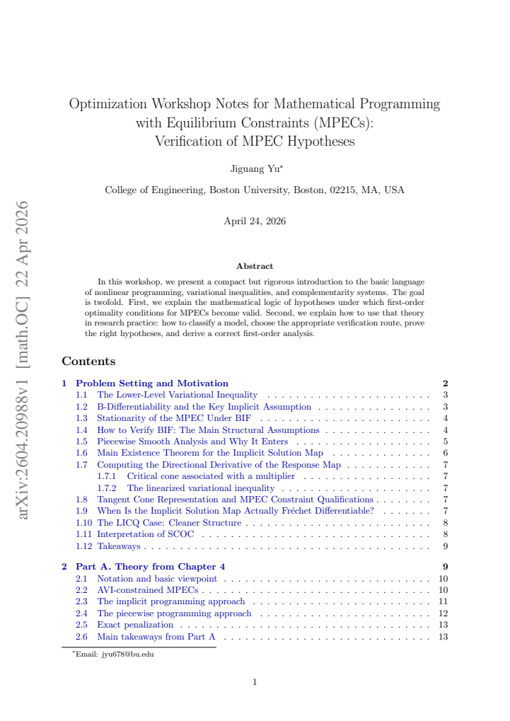 First page