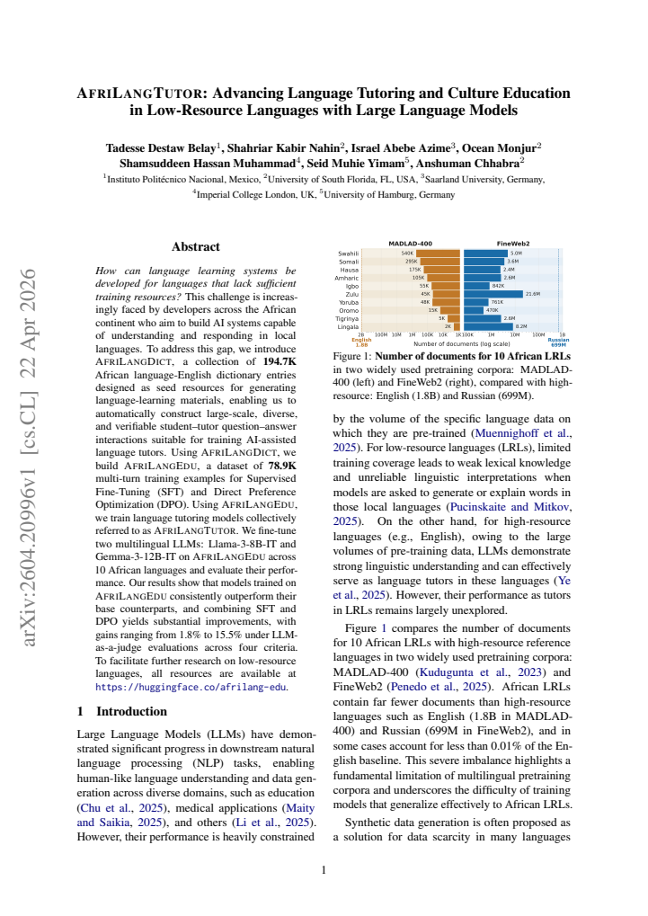 First page