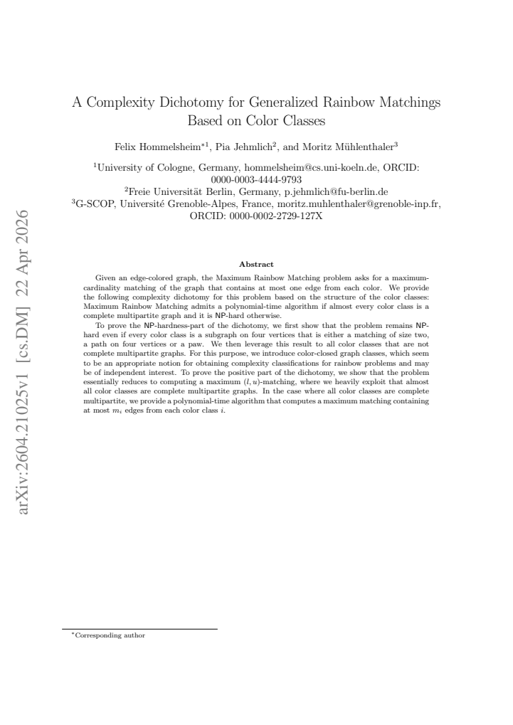 First page