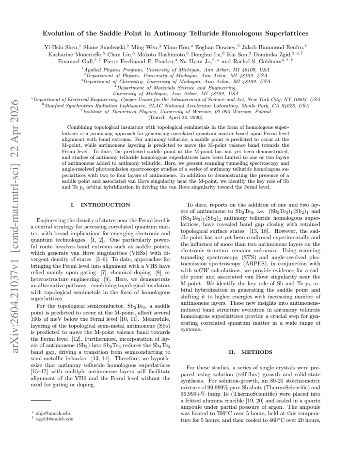 First page