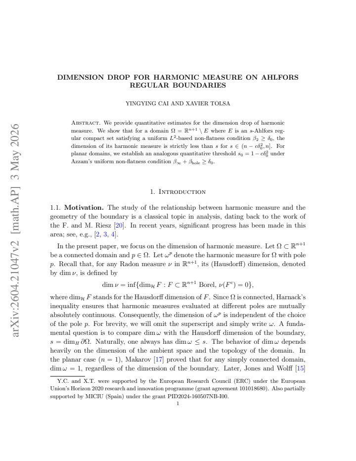 First page