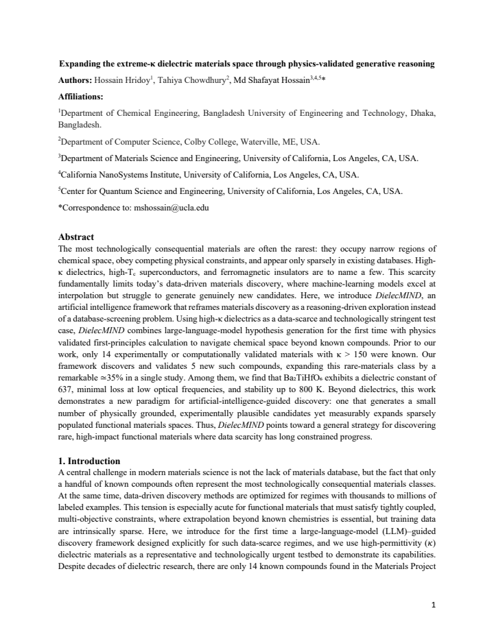 First page