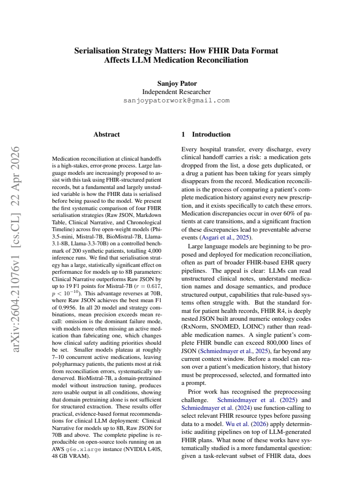 First page