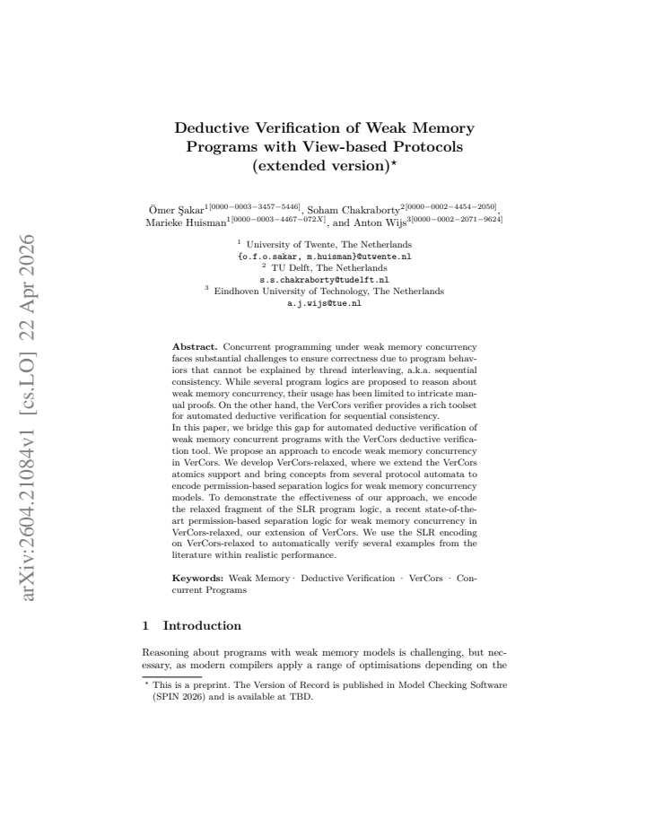 First page