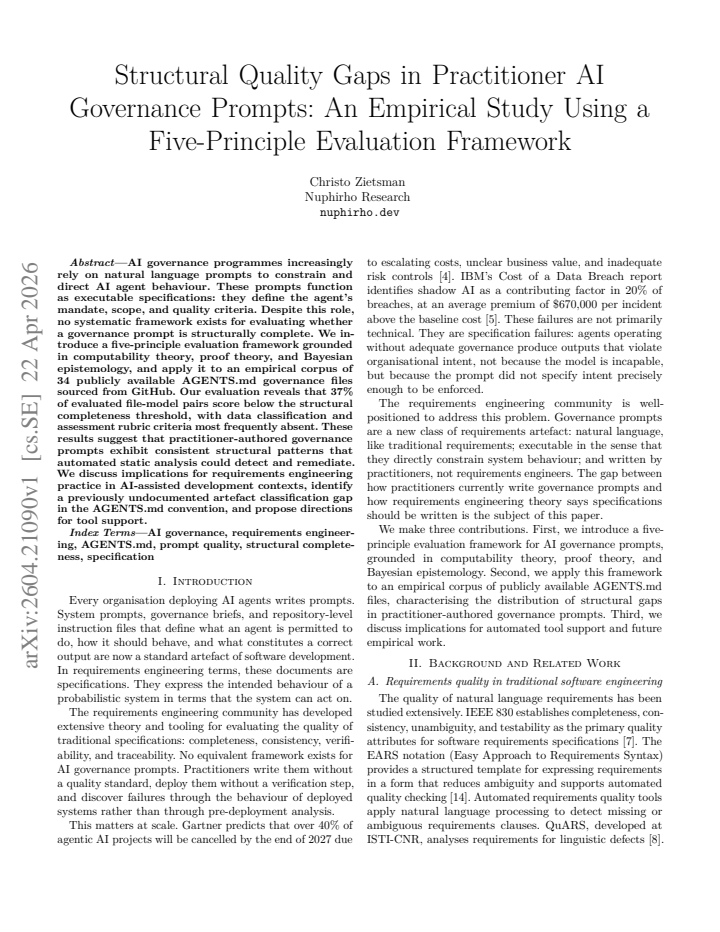 First page
