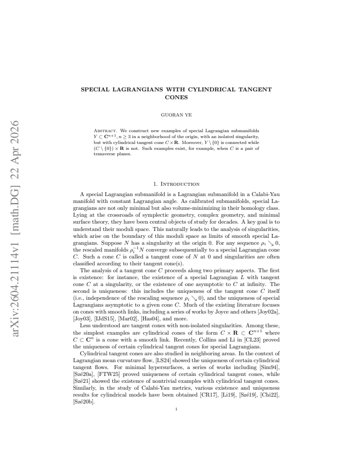First page
