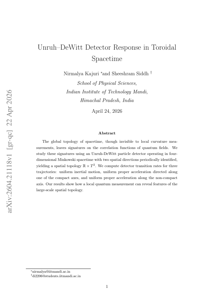 First page