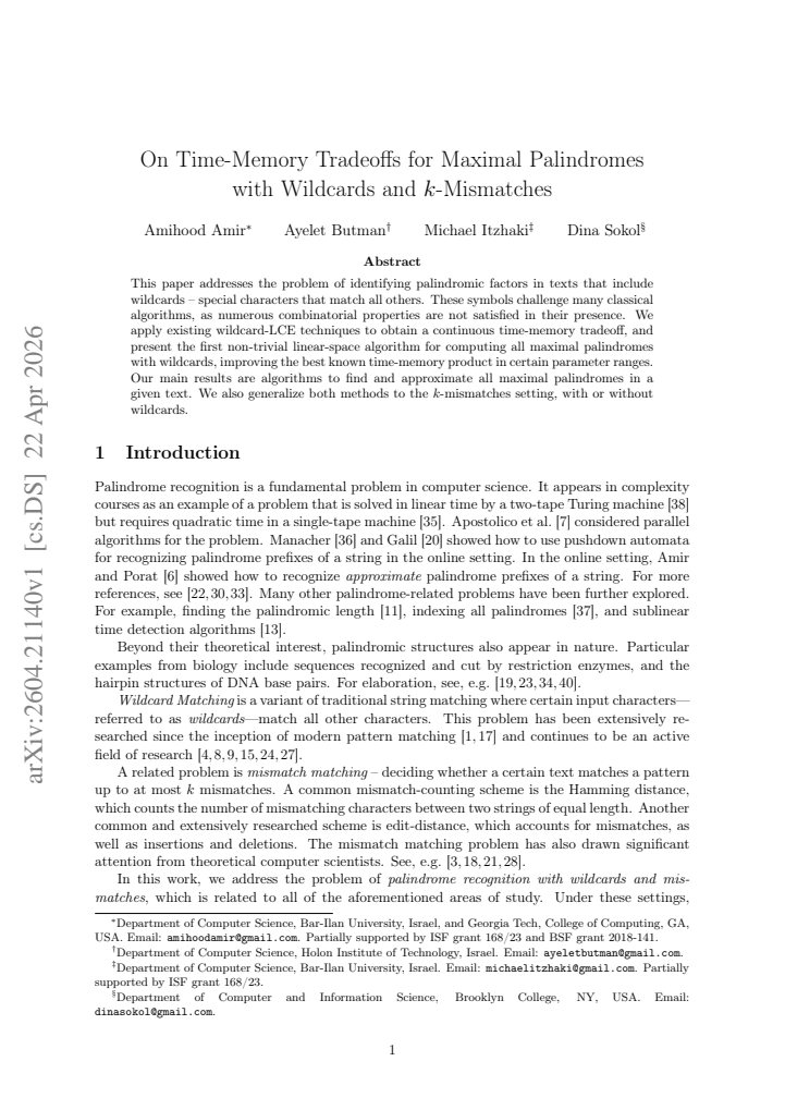 First page