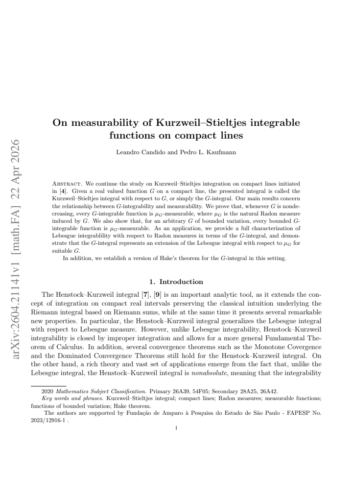 First page