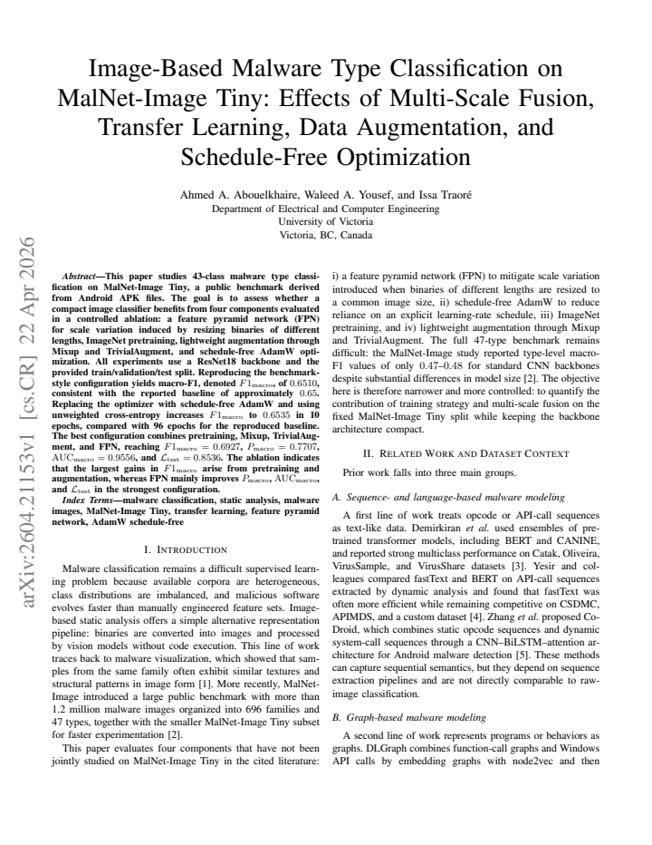 First page