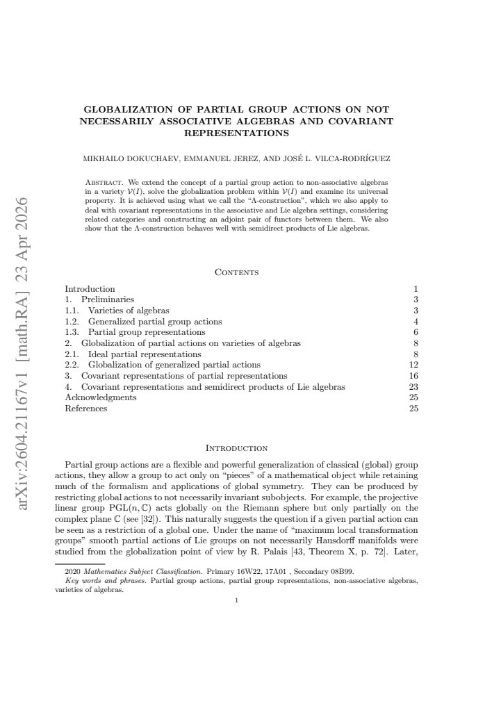 First page