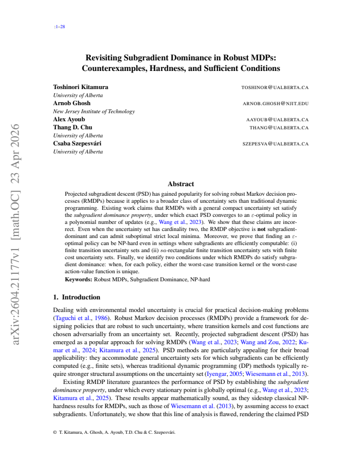 First page