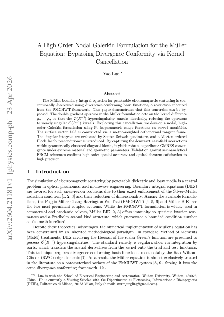 First page
