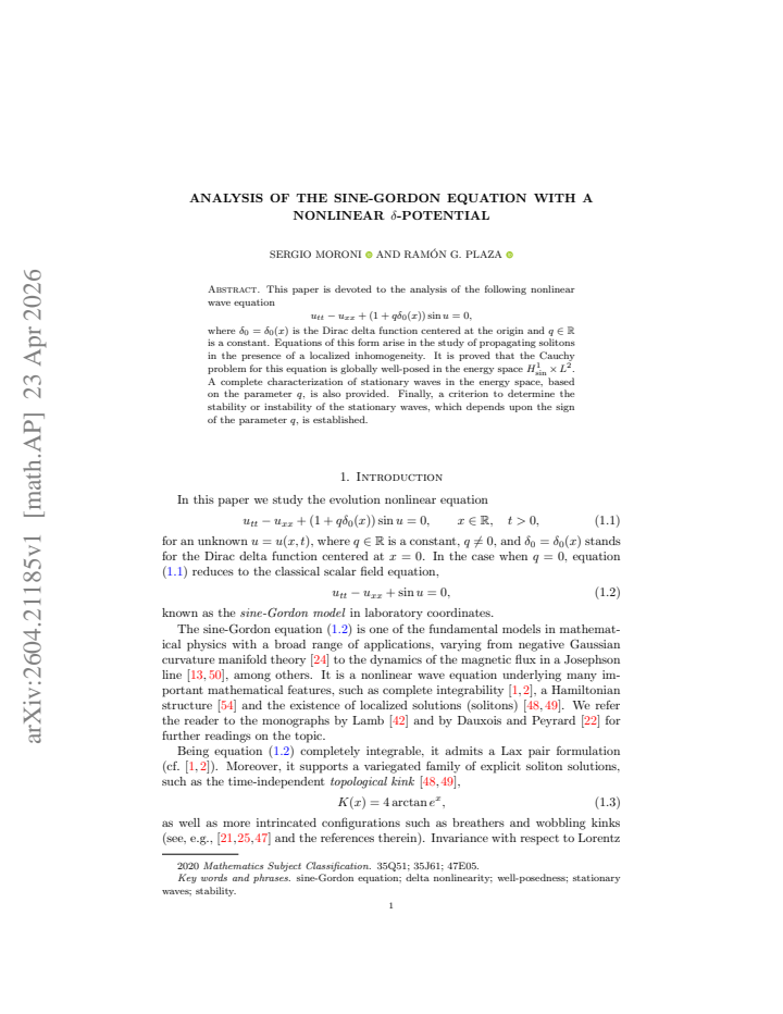 First page