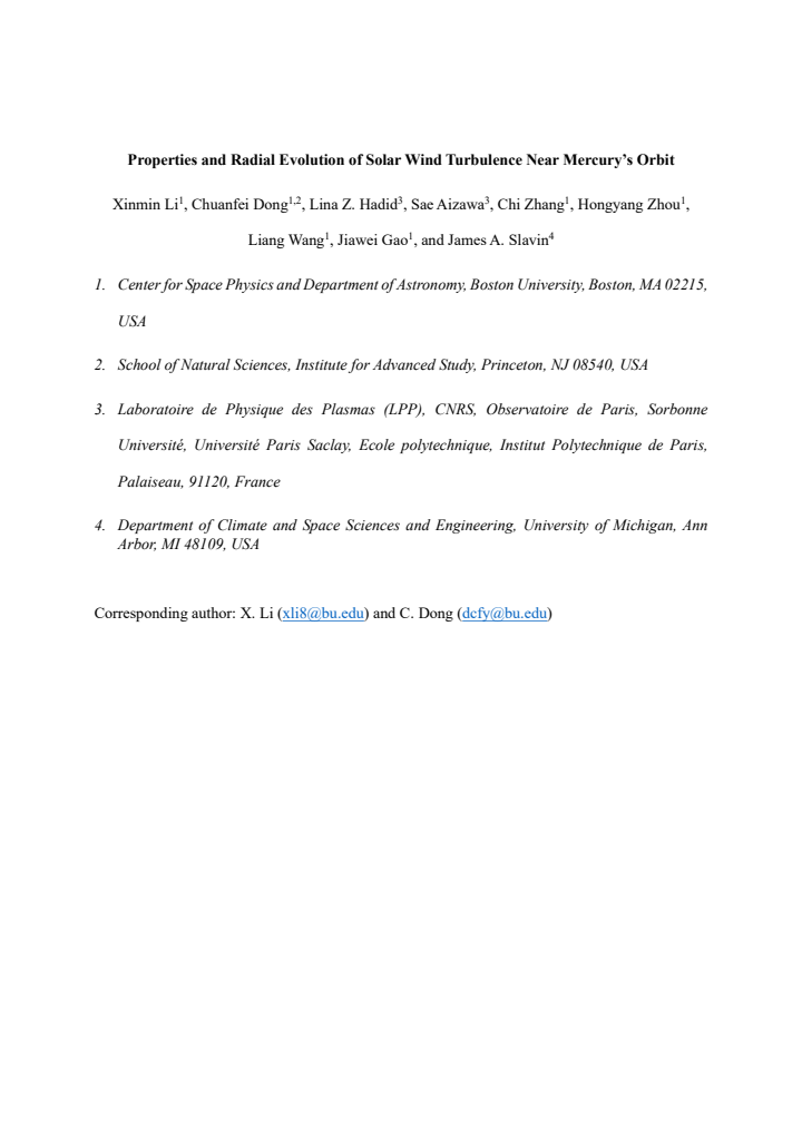 First page