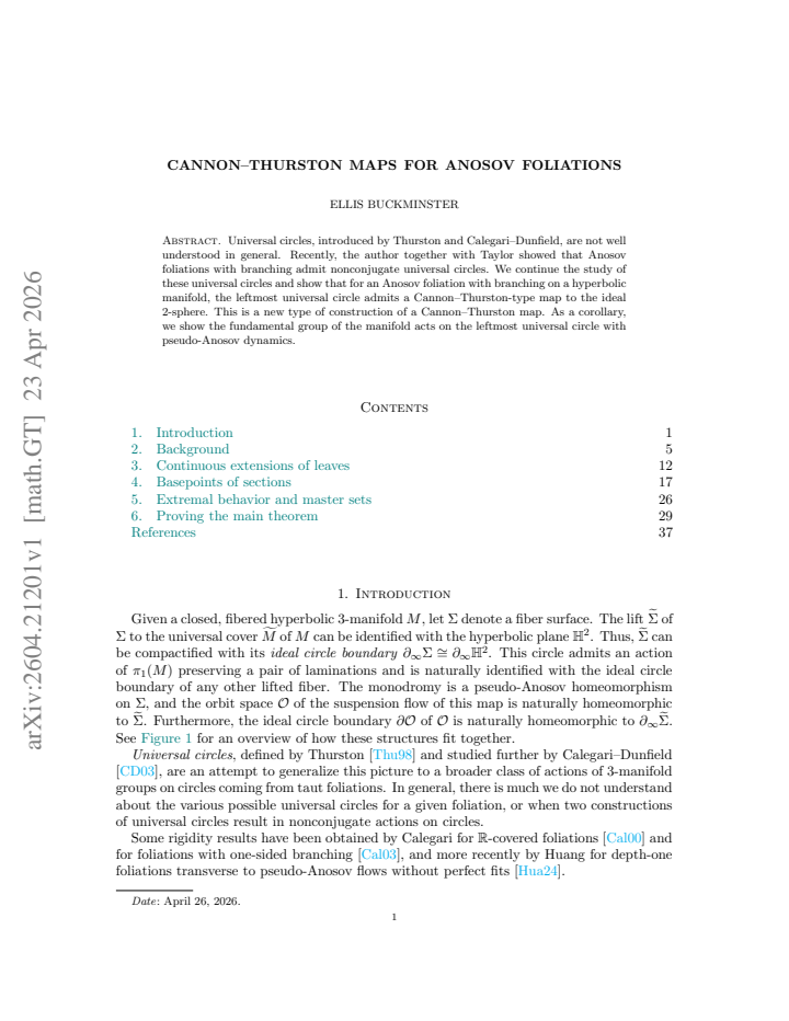 First page