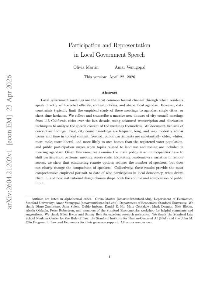 First page