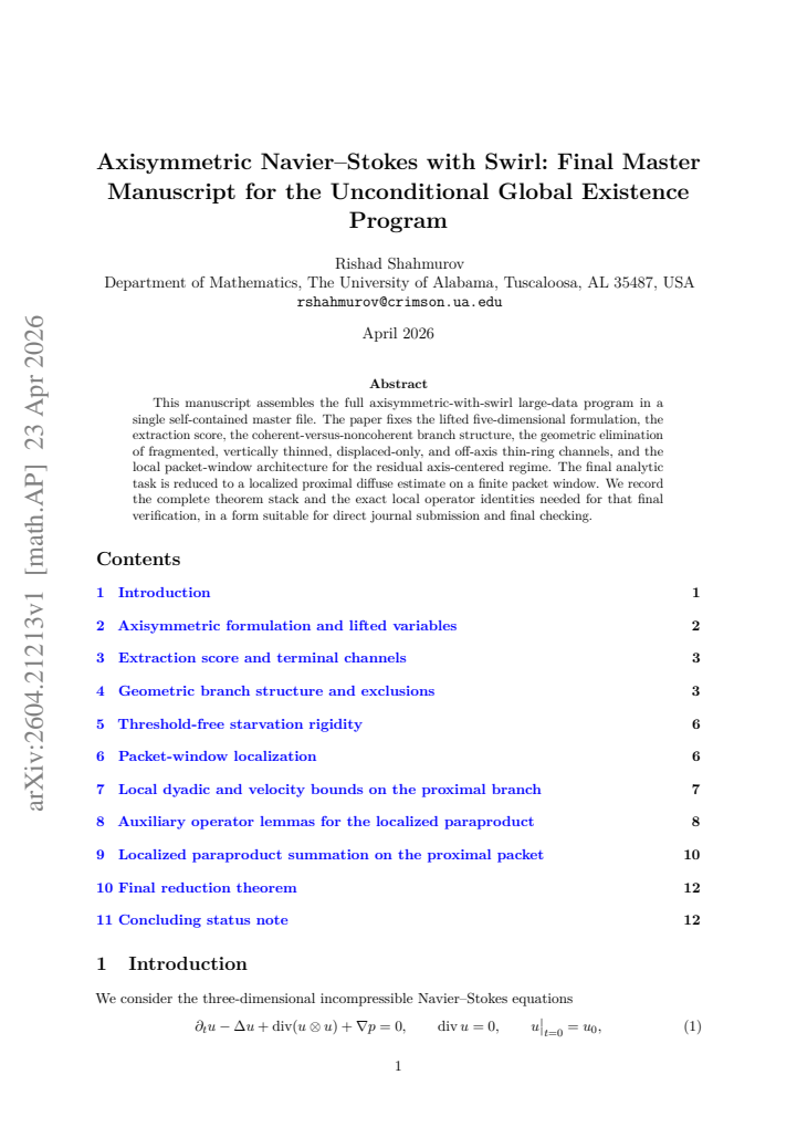 First page